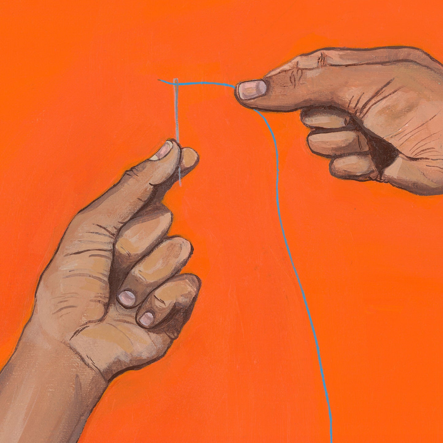 THREAD THE NEEDLE Print